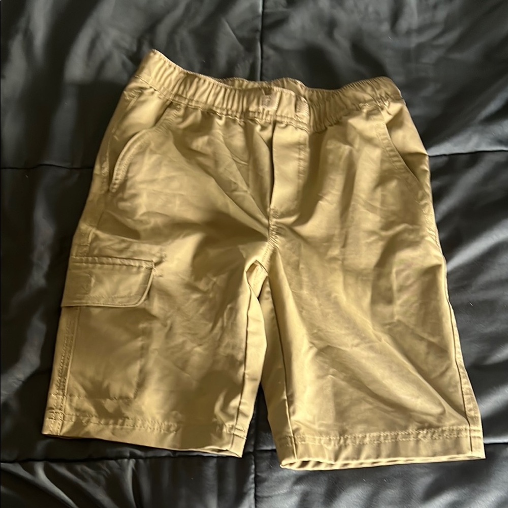 Kids Tan Cargo Shorts